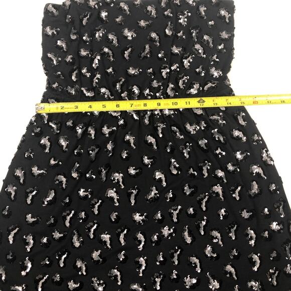 NWT Express sequined black dress size S/P - Picture 4 of 8